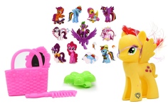 Игровой набор my little horse ITK100Yellow пони с аксессуарами, 7 предметов