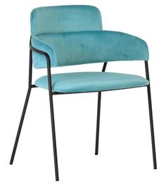 Стул Bradex Home Napoli светло-бирюзовый с чёрными ножками/FR 0323