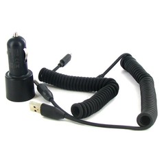Автомобильное зарядное устройство Krutoff CH-20 microUSB; Nokia 2 mm 29002