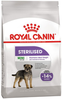 Сухой корм для собак ROYAL CANIN Sterilised Mini Adult, для мелких пород, птица, 3кг