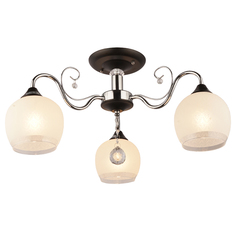 Люстра потолочная 3х60Вт Е27 IMEX MD.0654-3-S CH+BK