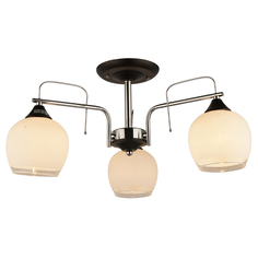 Люстра потолочная 3х60Вт Е27 IMEX MD.0674-3-S CH+BK