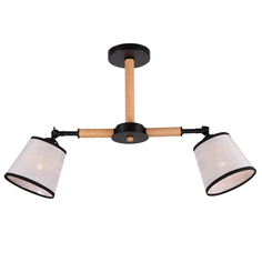 Люстра потолочная 2х60Вт E27 IMEX MD.0809-2-S BK+BR