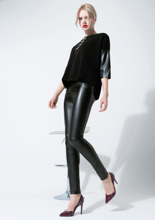 Леггинсы женские Trasparenze Black russian leggings черные M