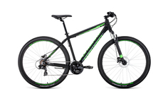 Велосипед Forward Apache 29 3.0 disc 2020 21" black/spring green