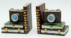 Декоративная подставка-ограничитель для книг "ФОТОАППАРАТЫ" арт.41072 Феникс-Презент