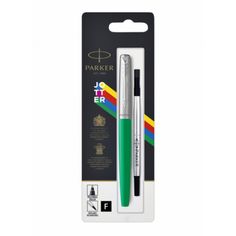 Ручка-роллер Parker Jotter ORIGINALS GREEN CT ( чернила черные) стержень: F В БЛИСТЕРЕ