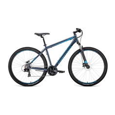Велосипед 29" Forward Apache 29 3.0 disc AL Серый/Голубой 19-20 г 19" RBKW0M69Q011