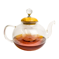 Заварочный чайник из боросиликатного стекла, 1,2 л, прозрачный, MARMA MM-TPT-03