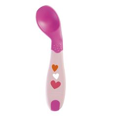 Ложка Chicco Babys First Spoon розовая