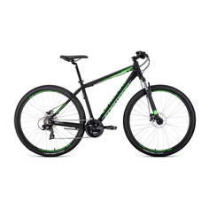 Велосипед 29" Forward Apache 29 3.0 disc AL Черный/Светло-зеленый 19-20 г 21" RBKW0M69Q014
