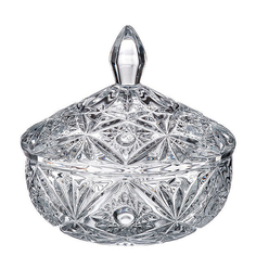 Конфетница с крышкой Crystalite Bohemia Miranda 15 см