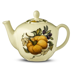 Чайник с крышкой Caroline Artigianato Ceramico Тыква 1л