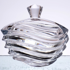 Конфетница с крышкой 22 см WAVE Crystalite Bohemia