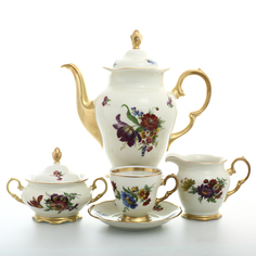 Кофейный сервиз Sterne porcelan Слоновая кость 6 персон 17 предметов