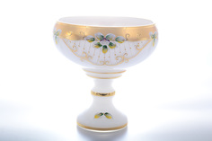 Конфетница белая Bohemia Star Crystal 20 см