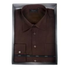 Рубашка мужская Conti Uomo Conti uomo Conti Uomo S11-choko-06 коричневая 50 RU