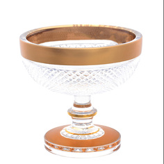 Конфетница Bohemia Max Crystal хрусталь с золотом 115мл