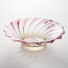 Конфетница красная Bohemia Gold Picadelli 21 см