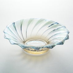 Конфетница Bohemia Gold Picadelli зеленая 21см