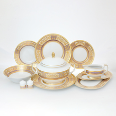 Столовый сервиз Falkenporzellan Diadem Violet Creme Gold 6 персон 27 предметов