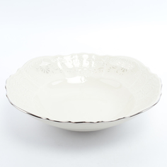 Салатник Bernadotte Платиновый узор Be-Ivory 25 см