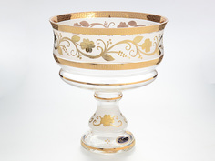 Конфетница на ножке Star Crystal Смальта 20см