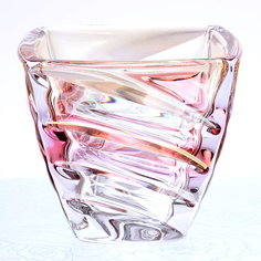 Конфетница Bohemia Gold Facet 14 см