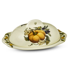 Масленка с крышкой Caroline Artigianato ceramico Тыква 225х155мм