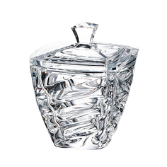 Конфетница с крышкой Crystalite Bohemia Facet 18 см