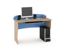 Стол комбинированный Mobi Ника 431Р бук песочный/капри синий, 123х59х90 см