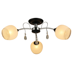 Люстра потолочная 3*60Вт Е27 IMEX MD.0658-3-S CH+BK