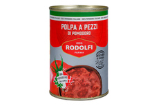 Томаты Rodolfi очищенные резаные кубиками, 400г, Италия