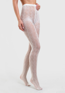 Колготки женские Trasparenze Desideri белые 2