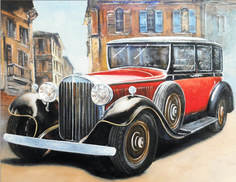 Набор алмазная мозаика ТМ Цветной "Ретро автомобиль"