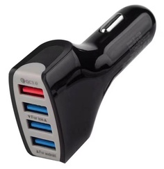Автомобильное зарядное устройство быстрое QC 3.0 4xUSB InnoZone - Черное