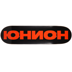 Дека для скейтборда Юнион Team black/orange 32,5′′X8,5′′ (82.55 X 21.59 см) high