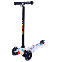 Самокат трехколесный Scooter 21ST Maxi складной, граффити