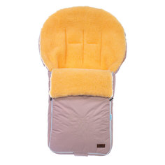 Конверт зимний меховой Nuovita Islanda Pesco Cipria, Пудровый