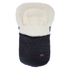 Конверт зимний меховой Nuovita Polare Bianco Nero, Черный