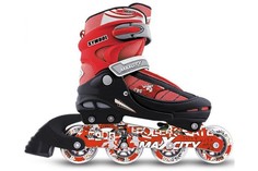 Роликовые коньки MC SYMBOL Красный, Красный (40-43) Max City