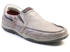 Мокасины мужские Airbox 136048 серые 41 RU
