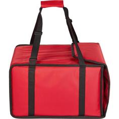 Термосумка для пиццы оксфорд красная 42х42х25 см Noname