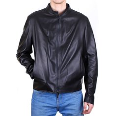 Кожаная куртка мужская Baldinini N0661 черная 50 RU