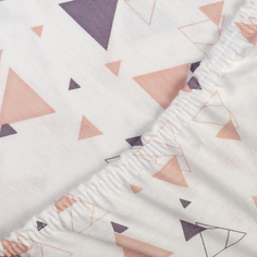 Простыня Традиция на резинке Treugolniki Цвет: Оранжевый (90х200)