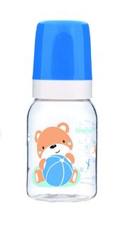 Бутылочка Canpol Sweet fun розовая тритановая, с силиконовой соской, 120 мл, 3м+