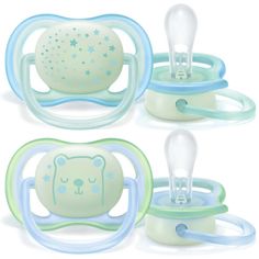 Соска силиконовая Philips Avent Ultra air ортодонтическая, 0-6 мес., 2 шт.