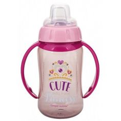 Поильник Canpol Future Daydreams Cute princess силиконовый носик, 6м+, 320 мл