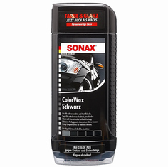 Цветной воск Sonax Черный блеск + карандаш (черный) 0,5л 298200