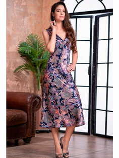 Ночная сорочка женская Mia-Mia 3508 Mia-Amore фиолетовая 4XL